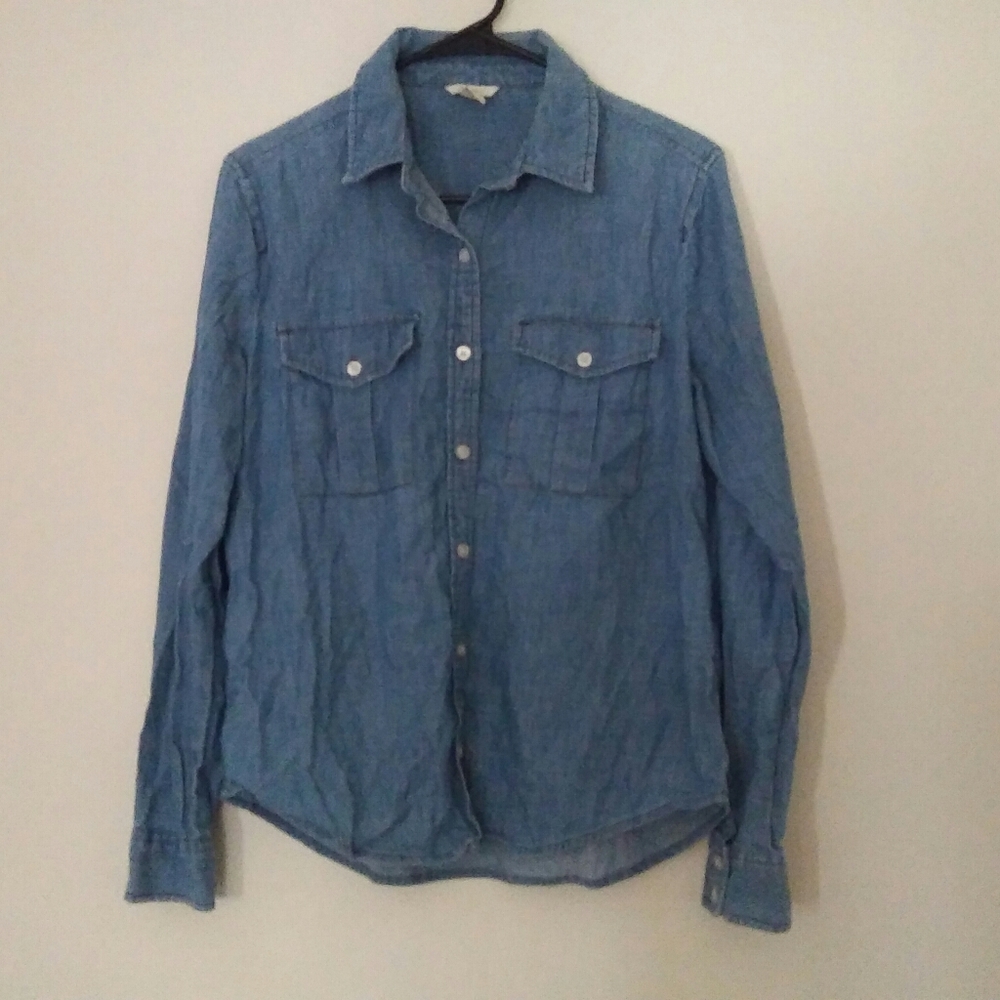 Forever 21 Chambray Shirt Size M - Picture 1 of 5